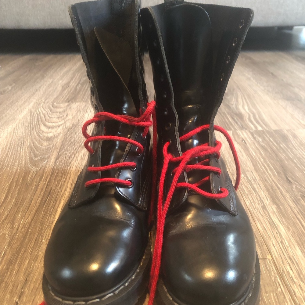 Solovair Derby Boots 11 Eyelet Size 7 US